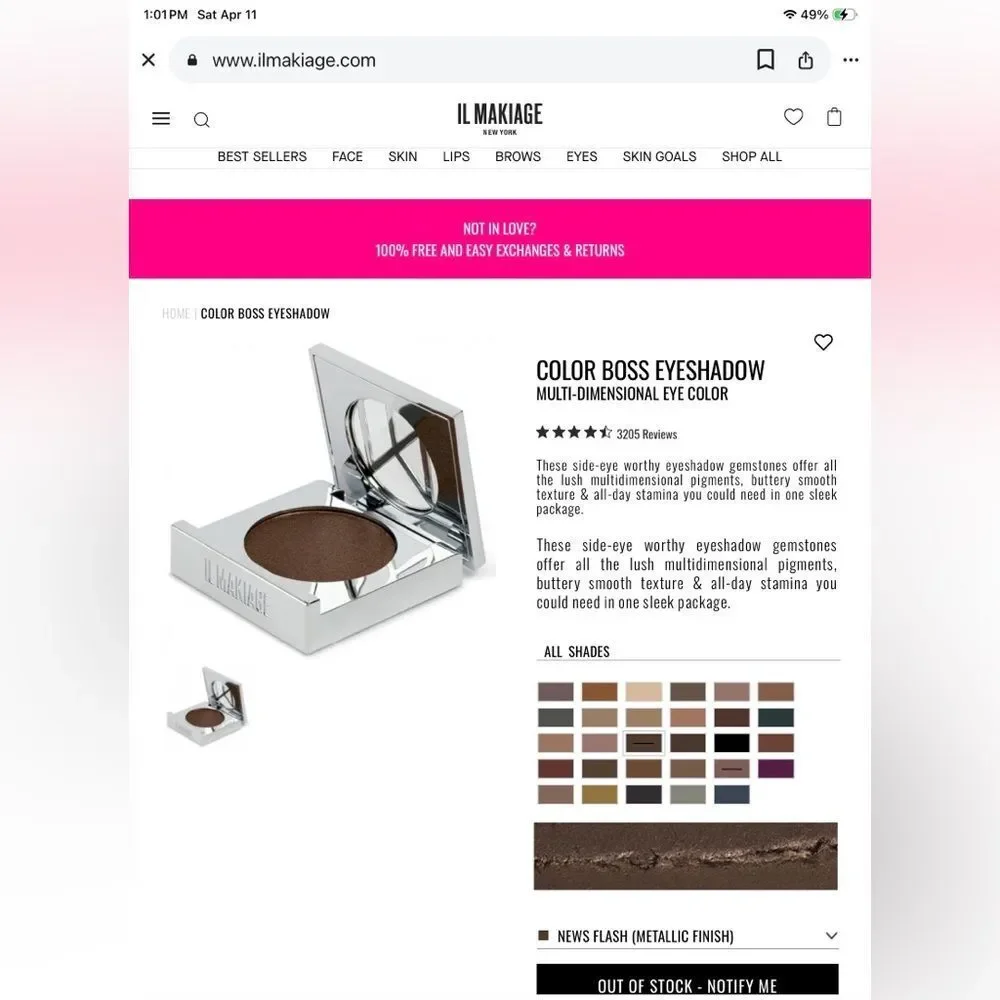 Color Boss Multi-Dimensional Eye Color - News Flash (959) - Shimmery Brown